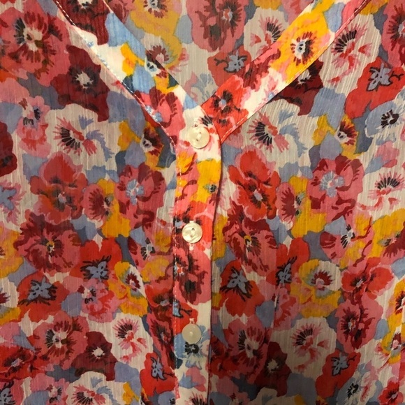 Lane Bryant button front babydoll blouse size 22/24P. - Picture 7 of 13